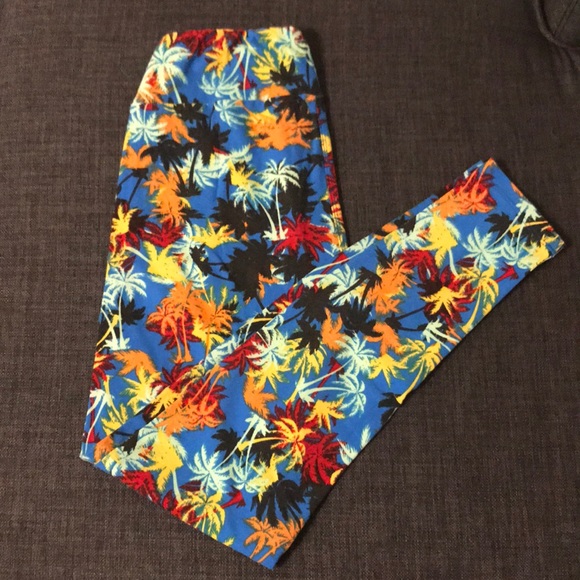 LuLaRoe Pants - NWOT OS LuLaRoe Palm tree leggings
